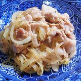 豚こまとしらたきのしょう油炒め